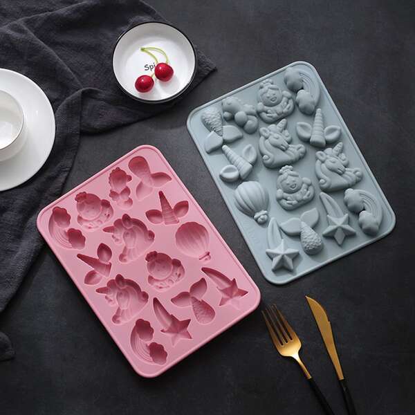 

1pc Cartoon Random Color Mold, Multicolor