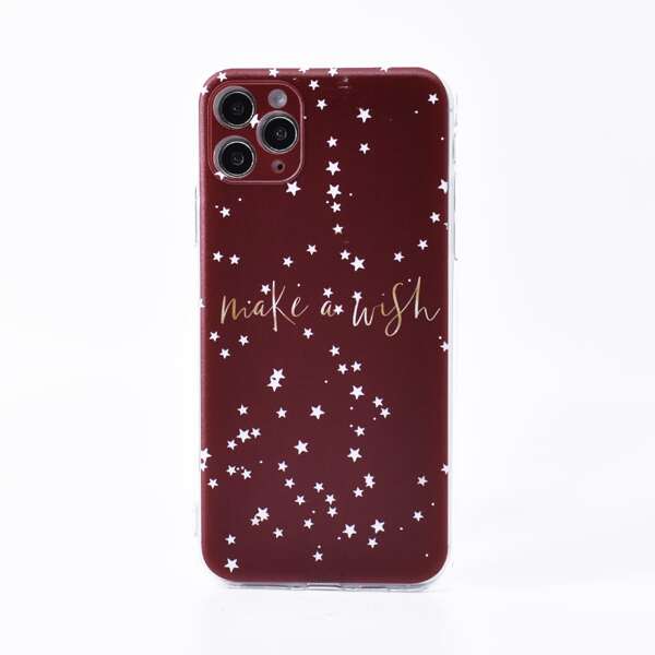 

Star & Letter Graphic iPhone Case, Multicolor