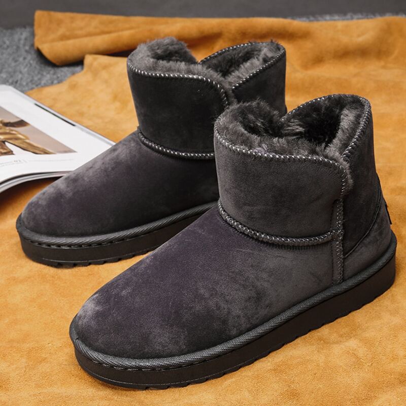 

Faux Fur Lined Ankle Boots, Grey