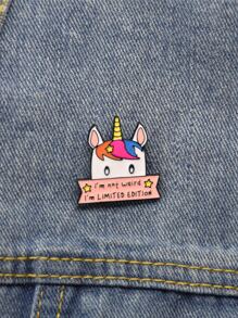 Cartoon Design Brooch - Multicolor - View 1