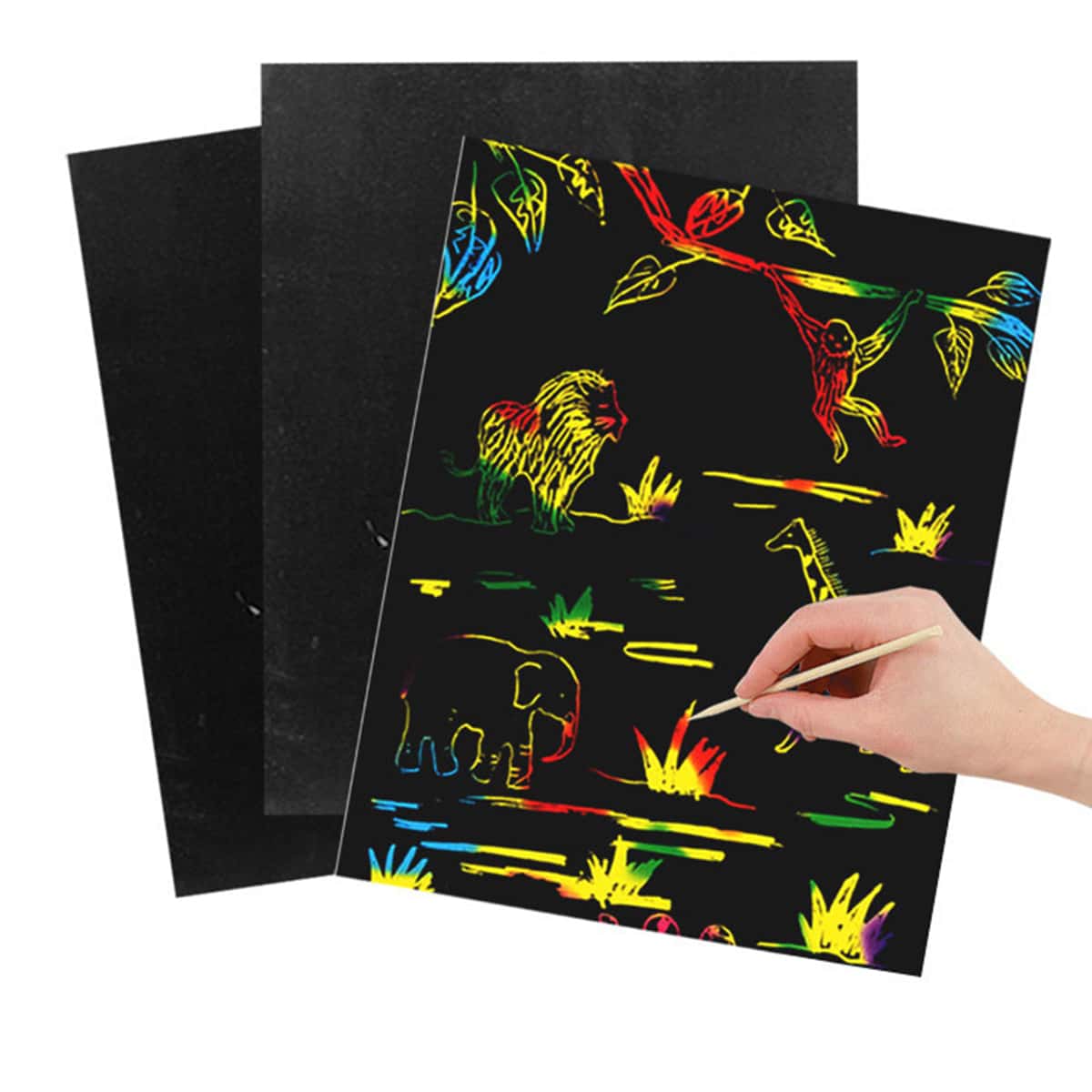 

1pc Magic Scratch Book, Multicolor