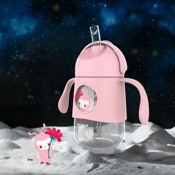 

Kids Cartoon Graphic Tritan Bottle, Pink
