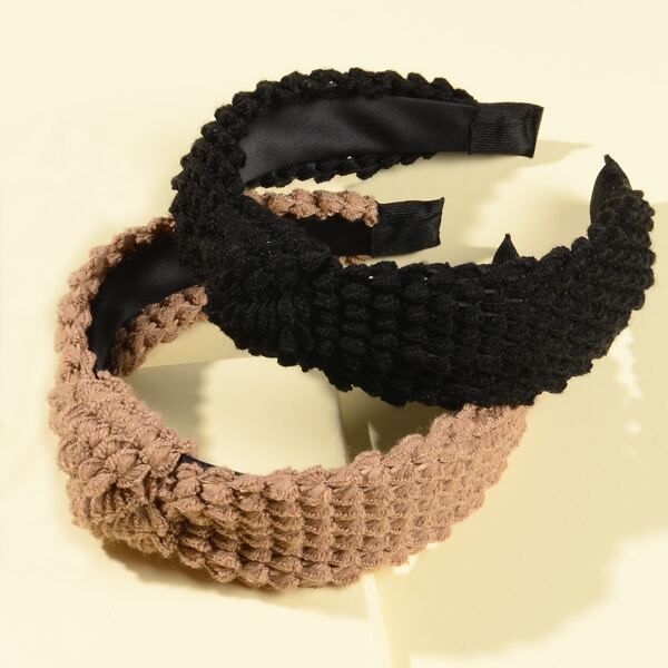 

2pcs Knot Hair Hoop, Multicolor
