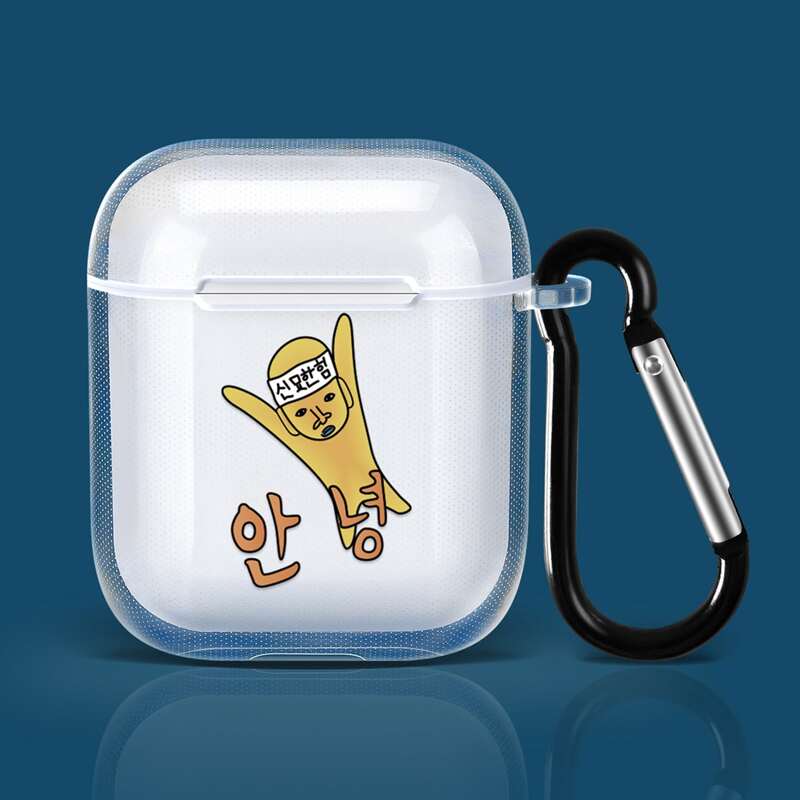 

Cartoon Graphic Clear Airpods Case