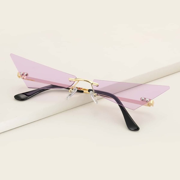 

Novelty Lens Rimless Sunglasses