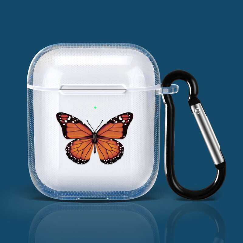 

Butterfly Print Clear Airpods Case