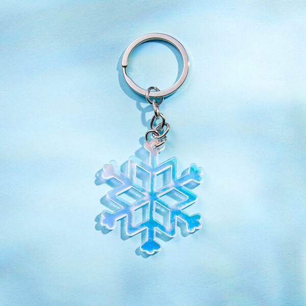 

Snowflake Pendant Keychain, Multicolor
