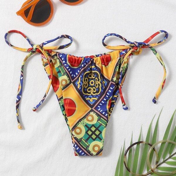 

Tribal Thong Bikini Panty, Multicolor