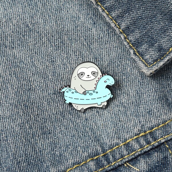 

Cartoon Design Brooch, Multicolor