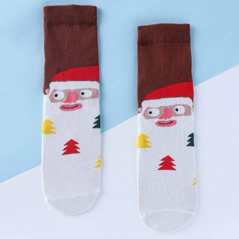 

Christmas Pattern Socks, Multicolor