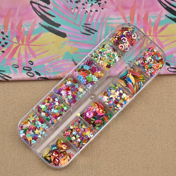 

1box Colorful DIY Sequin, Multicolor
