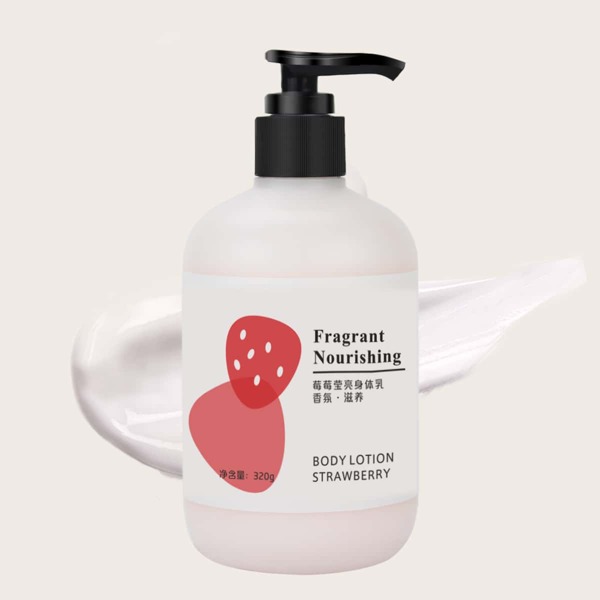 

Strawberry Fragrant Hydrating Body Lotion, White