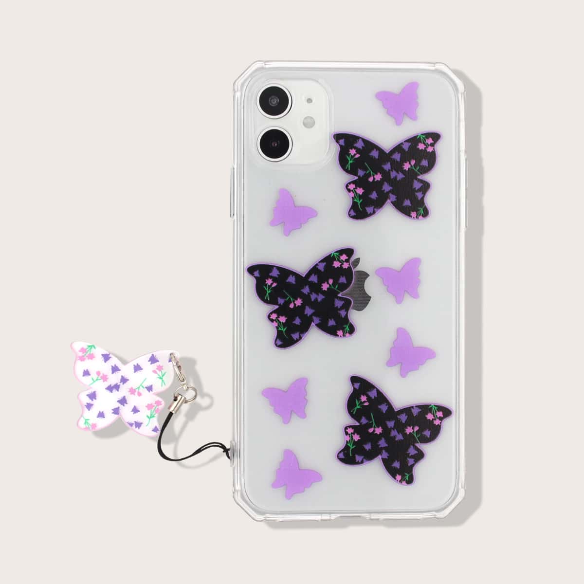 

Butterfly Print Clear iPhone Case