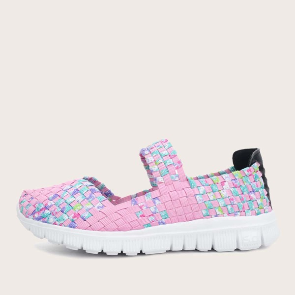 

Slip On Woven Sneakers, Pink