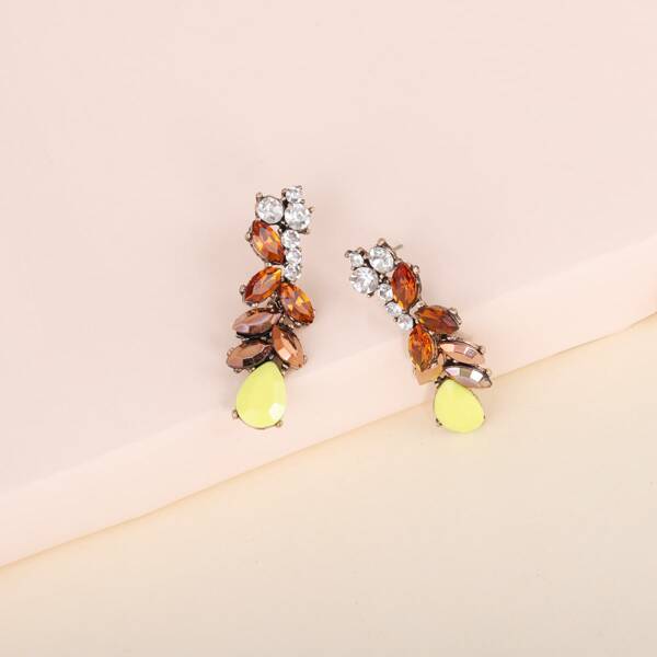 

Gemstone Drop Earrings, Multicolor