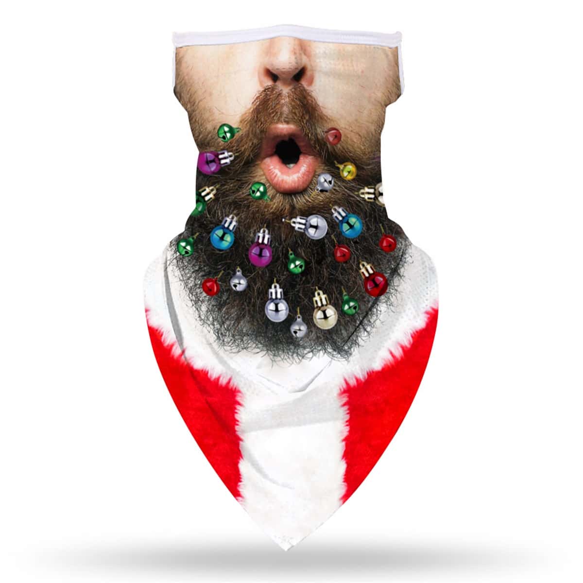 

Guys Christmas Figure Graphic Sun Protection For The Face, Multicolor
