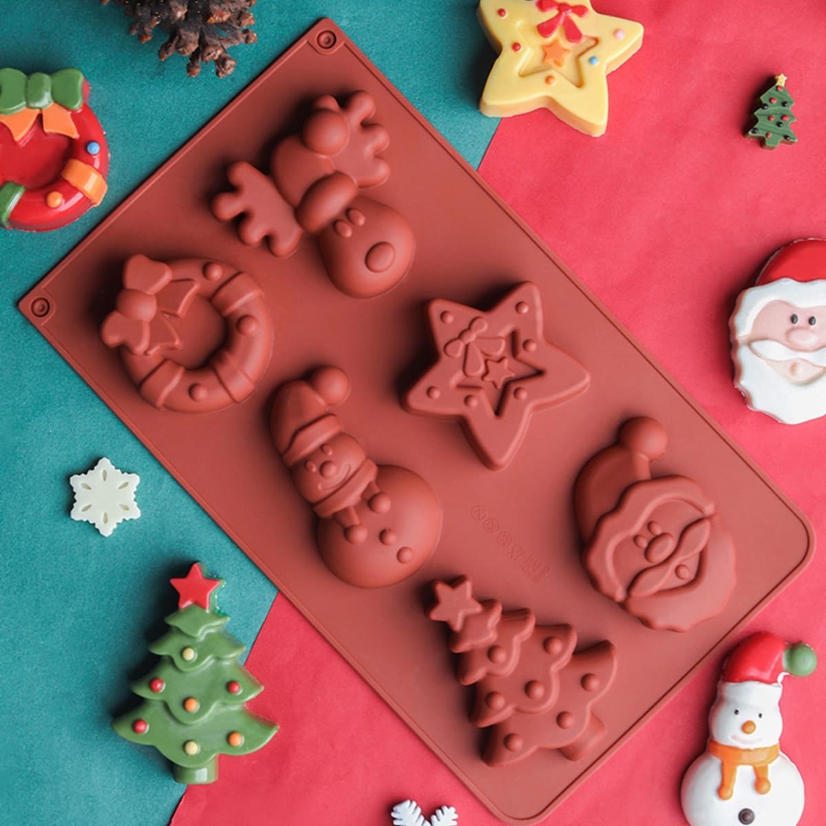 

1pc Random Color Christmas Baking Mold, Multicolor
