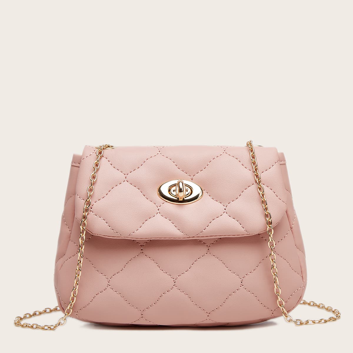 Image of Quilted Twist Lock Saddle Bag