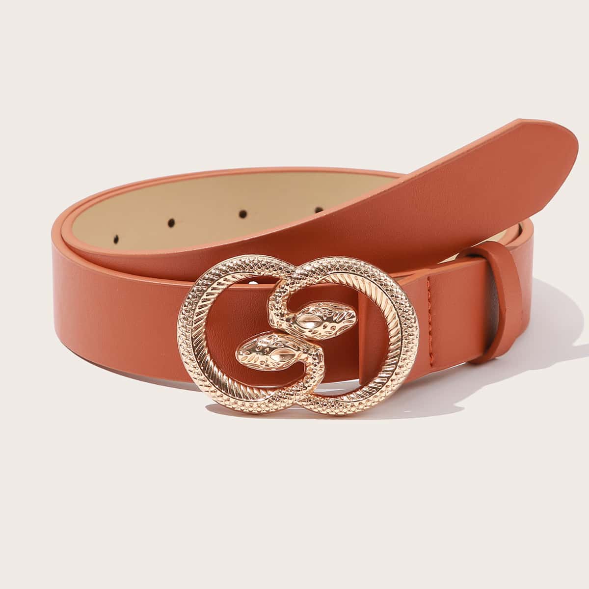 

Serpentine Buckle Belt, Orange