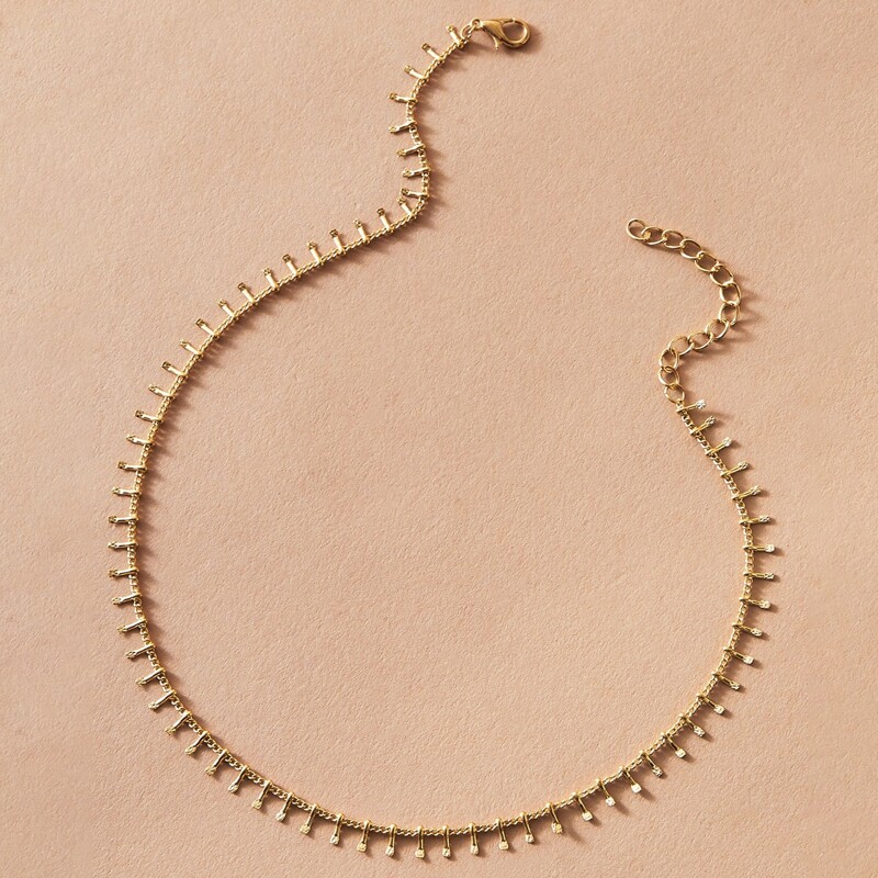 

Simple Tassel Choker, Gold