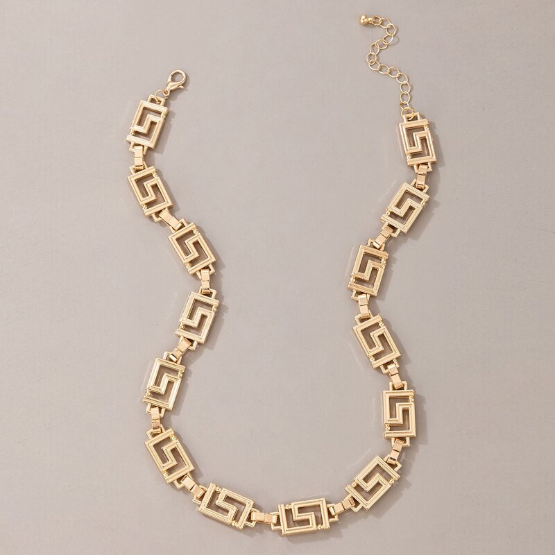 

Geo Chain Choker, Gold