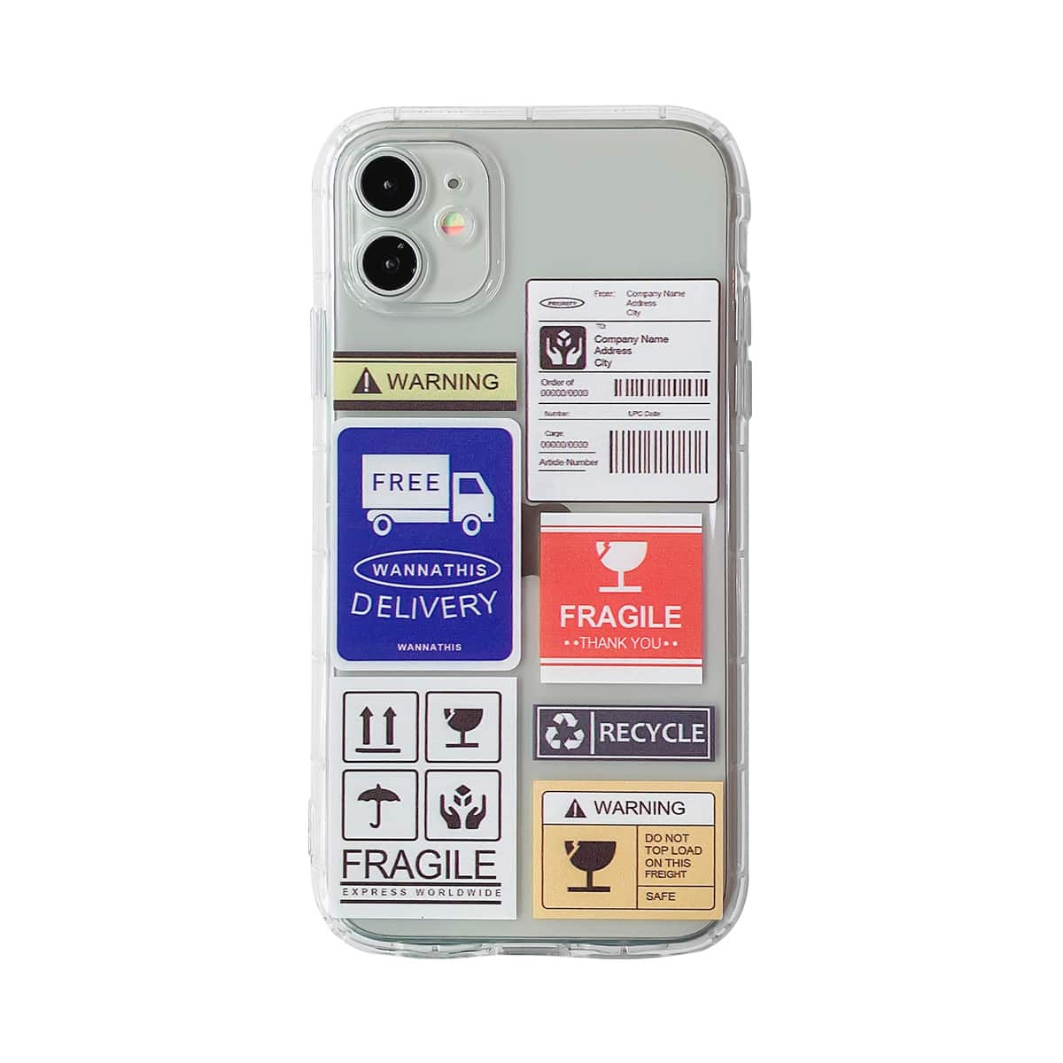 

Mix Tag Pattern iPhone Case, Multicolor