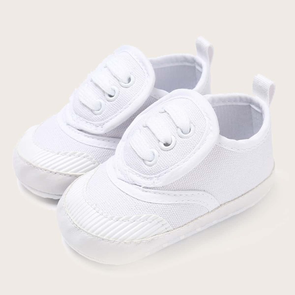 

Baby Boy Minimalist Velcro Strap Sneakers, White