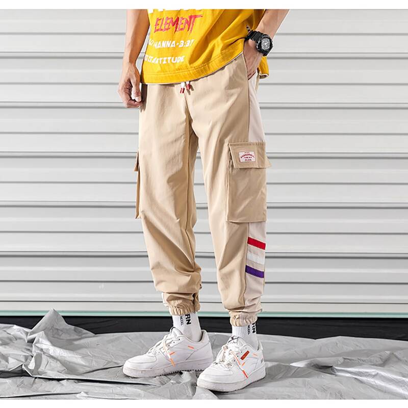 

Guys Striped Pocket Pants, Khaki