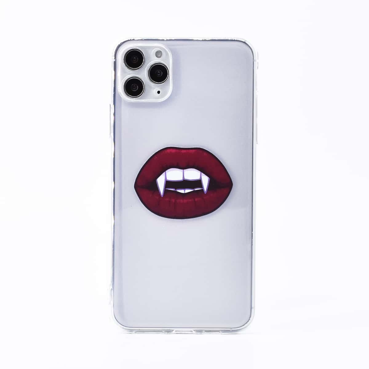 

Mouth Print iPhone Case, Clear