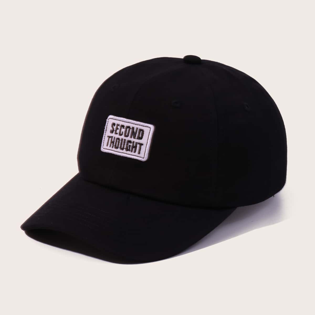 

Guys Letter Graphic Baseball Cap, Black