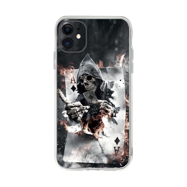 

Skeleton Print iPhone Case, Multicolor