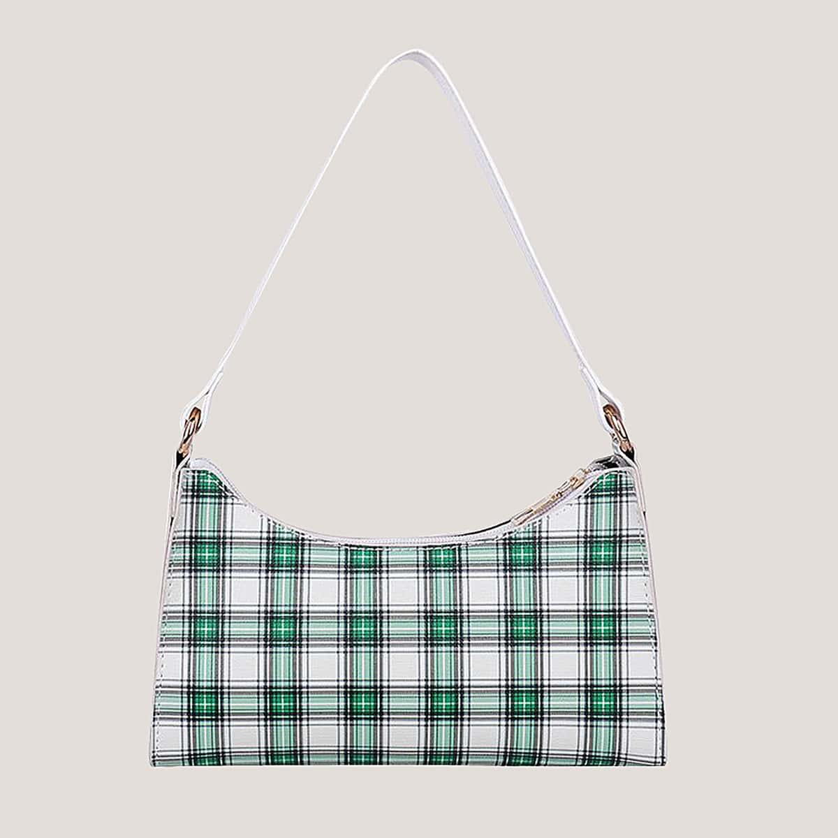 

Tartan Baguette Bag, Multicolor