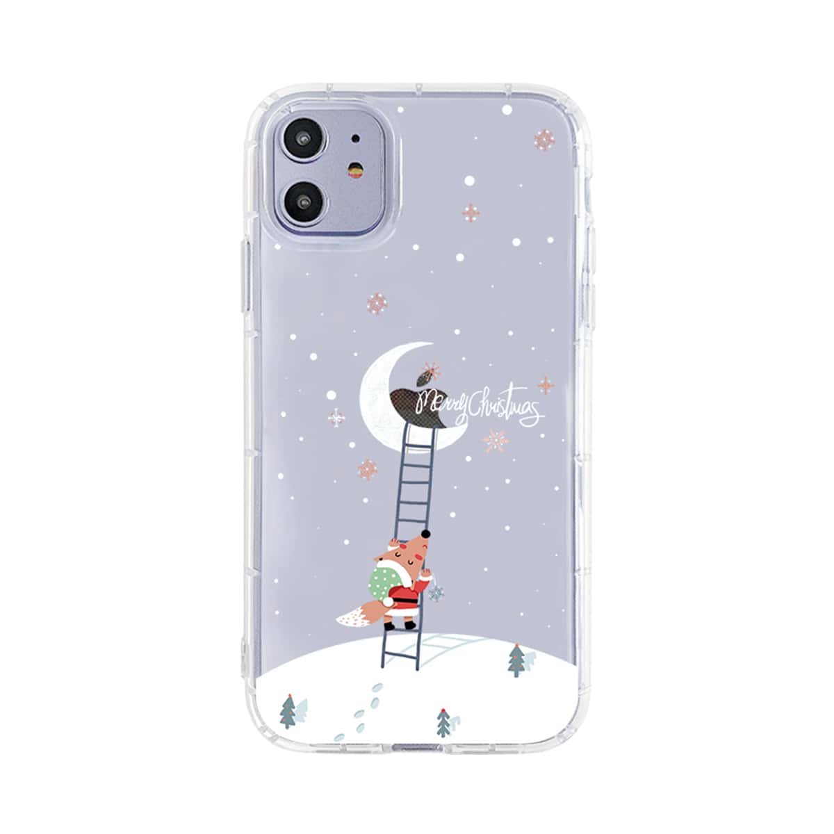 

Christmas Cartoon Graphic iPhone Case, Clear
