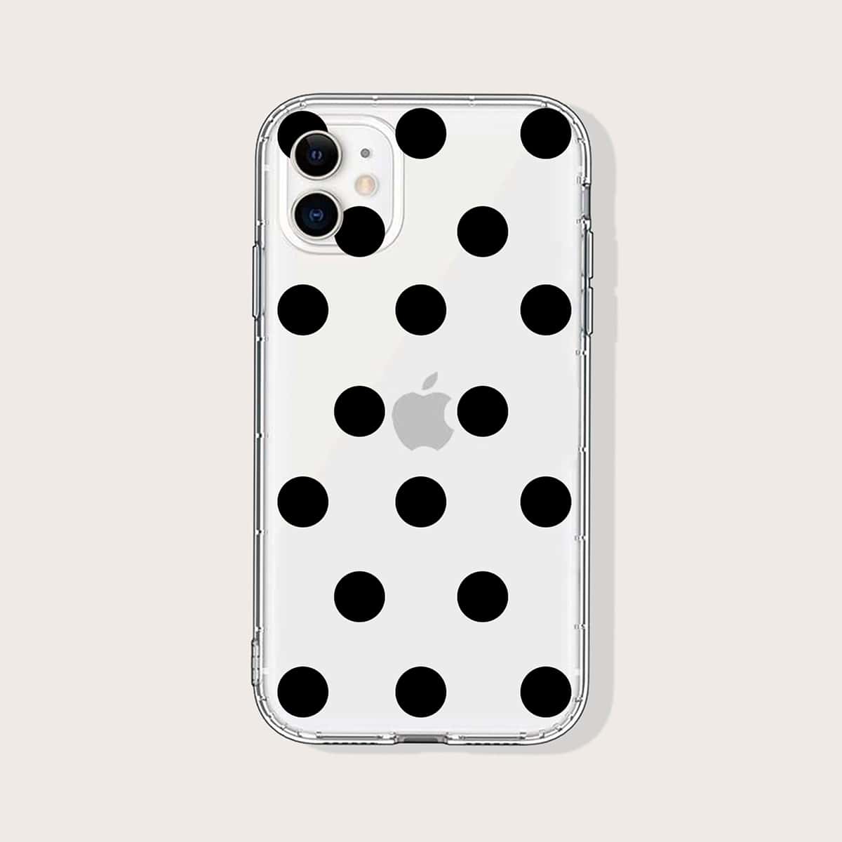 

Polka Dot iPhone Case, Clear