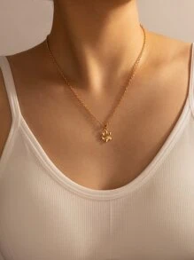 卡通小熊爪子吊墜項鍊