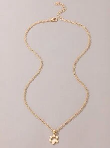 卡通小熊爪子吊墜項鍊