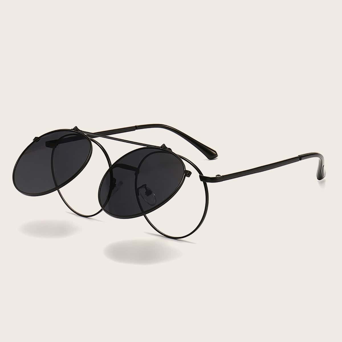 

Round Frame Flip-up Sunglasses