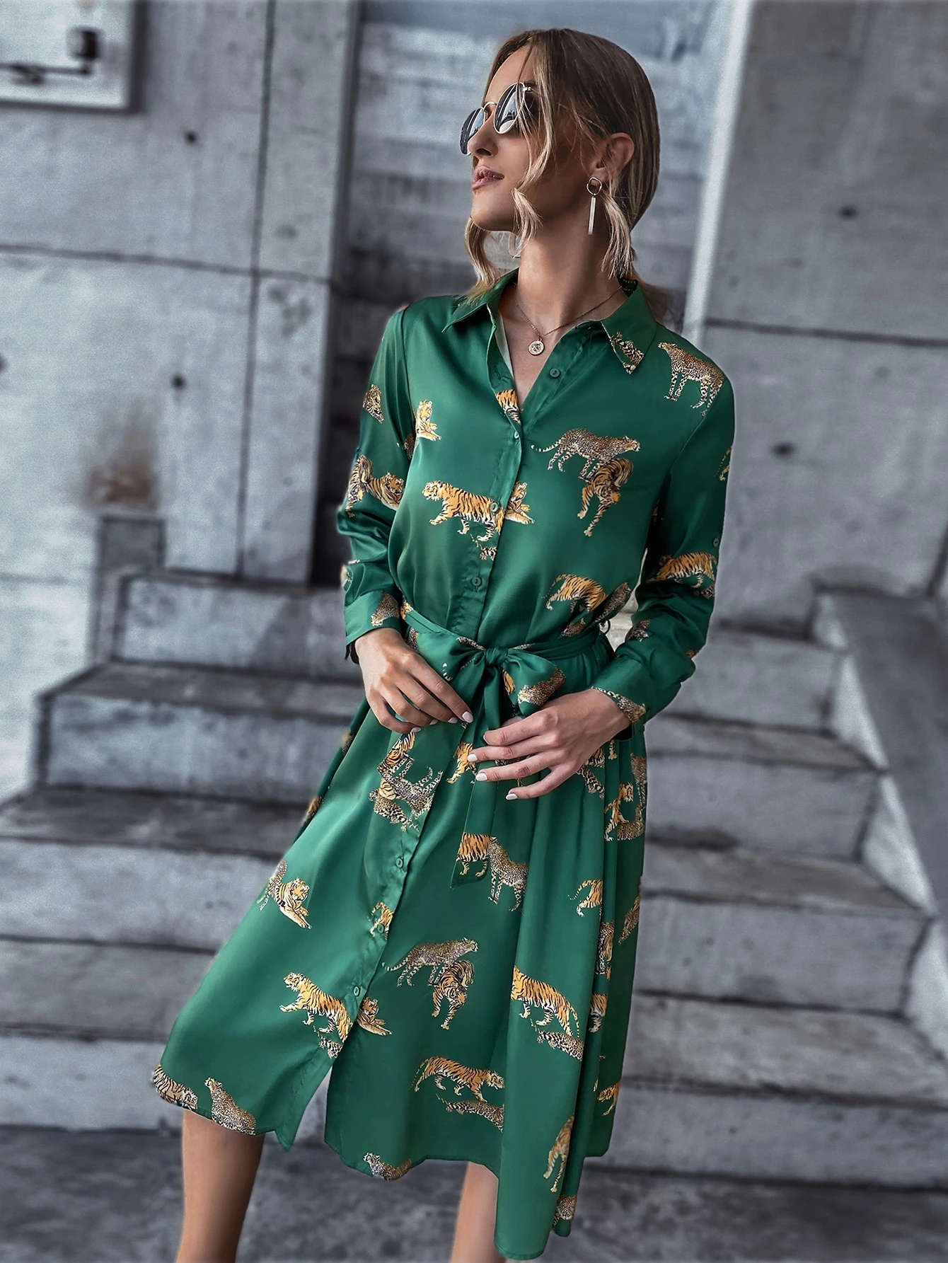 Shein tiger dress Clearance