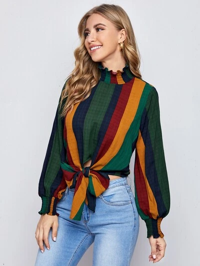 Bluzki Guziki Kolorowy Blok Codzienny