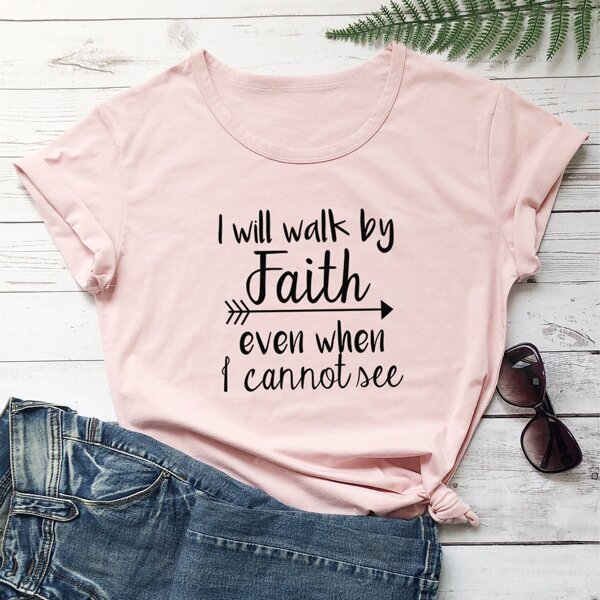 

Plus Slogan Graphic Short Sleeve Tee, Baby pink