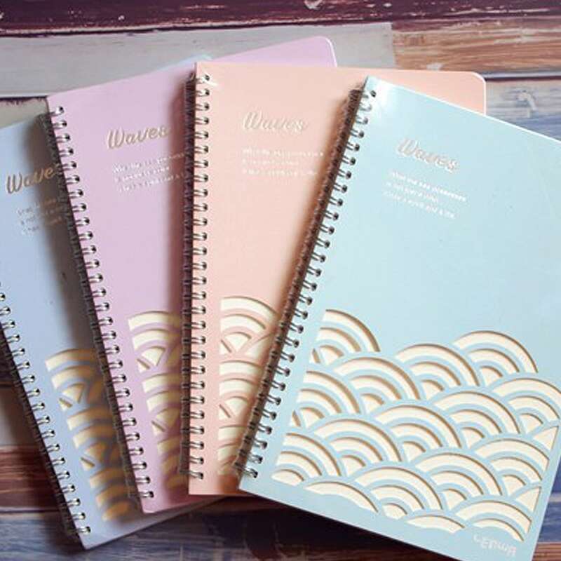 

1pack Hollow Random Spiral Notebook, Multicolor
