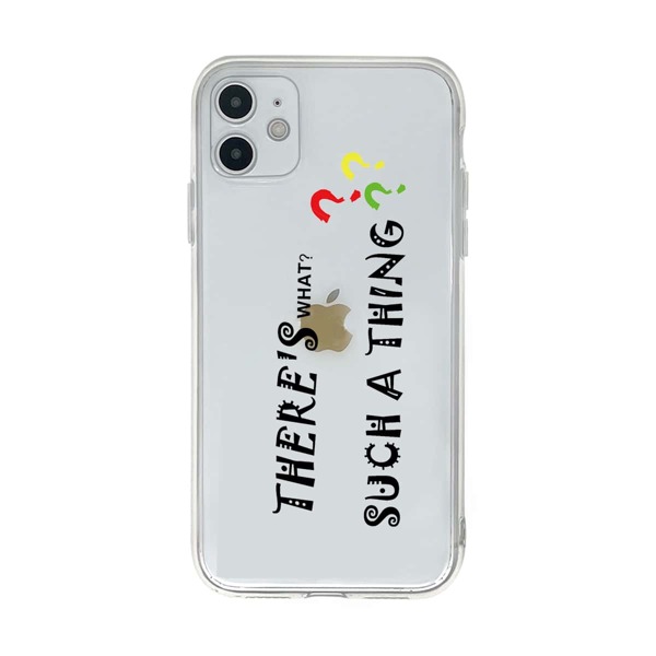 

Прозрачный чехол для iPhone с текстовым рисунком