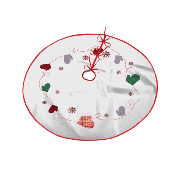 

Heart Print Christmas Tree Skirt, Multicolor