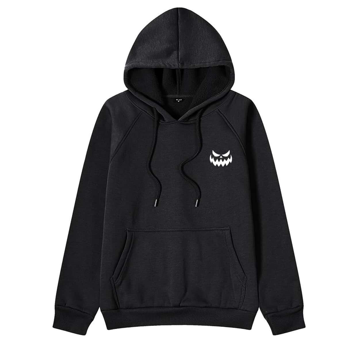 Guys Graphic Pocket Hoodie, Black