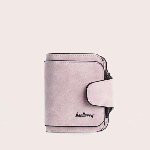 

Letter Graphic Purse With Card Holder, Pink