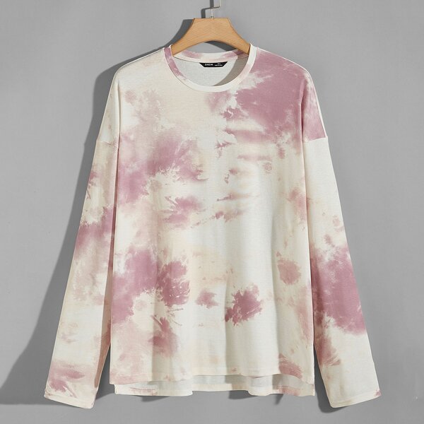 

Men Drop Shoulder Tie Dye Tee, Multicolor