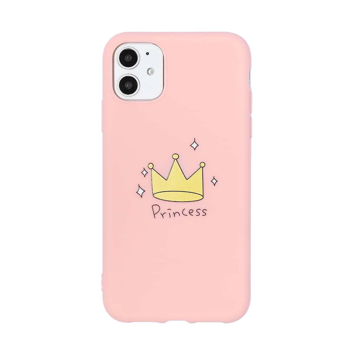 

Crown Pattern iPhone Case, Pink