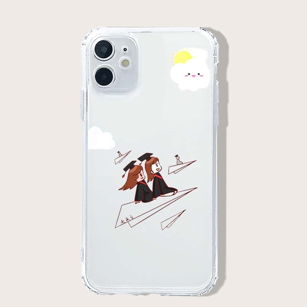 

Чехол для iPhone с рисунком девочек, Многоцветный