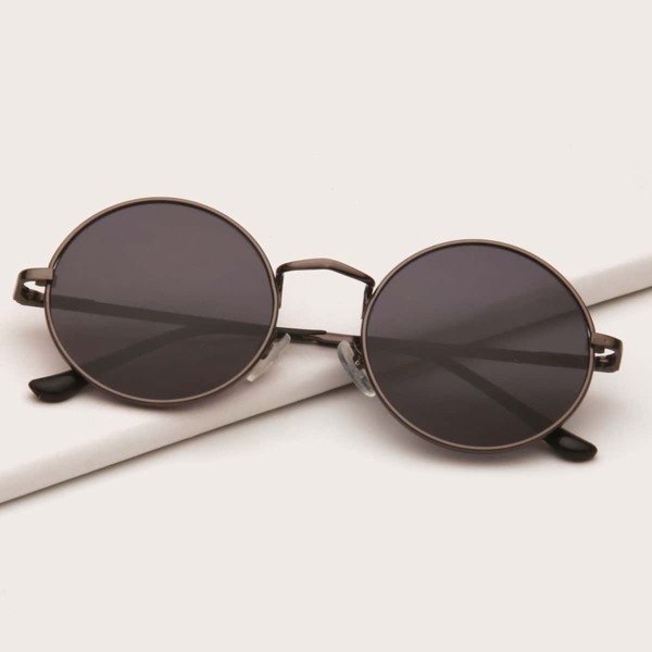 

Kids Round Frame Sunglasses, Grey