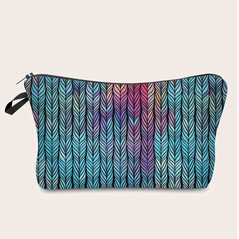 

Graphic Makeup Bag, Multicolor